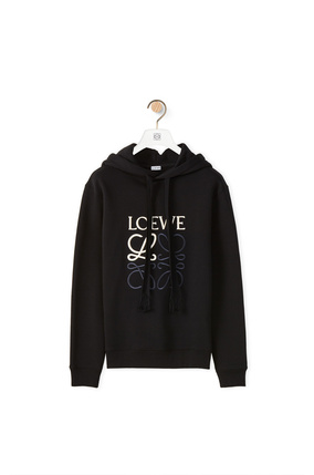 LOEWE Anagram hoodie in cotton Black
