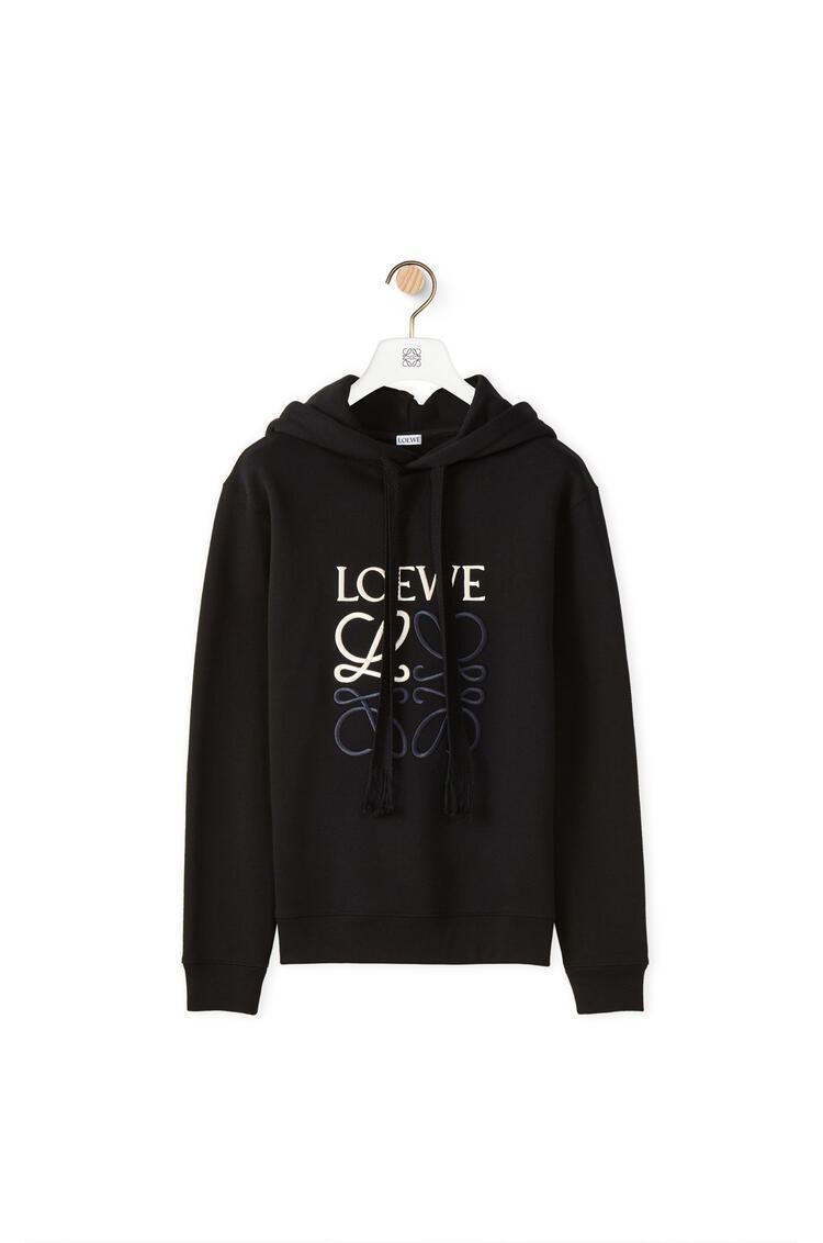 LOEWE Anagram hoodie in cotton Black pdp_rd