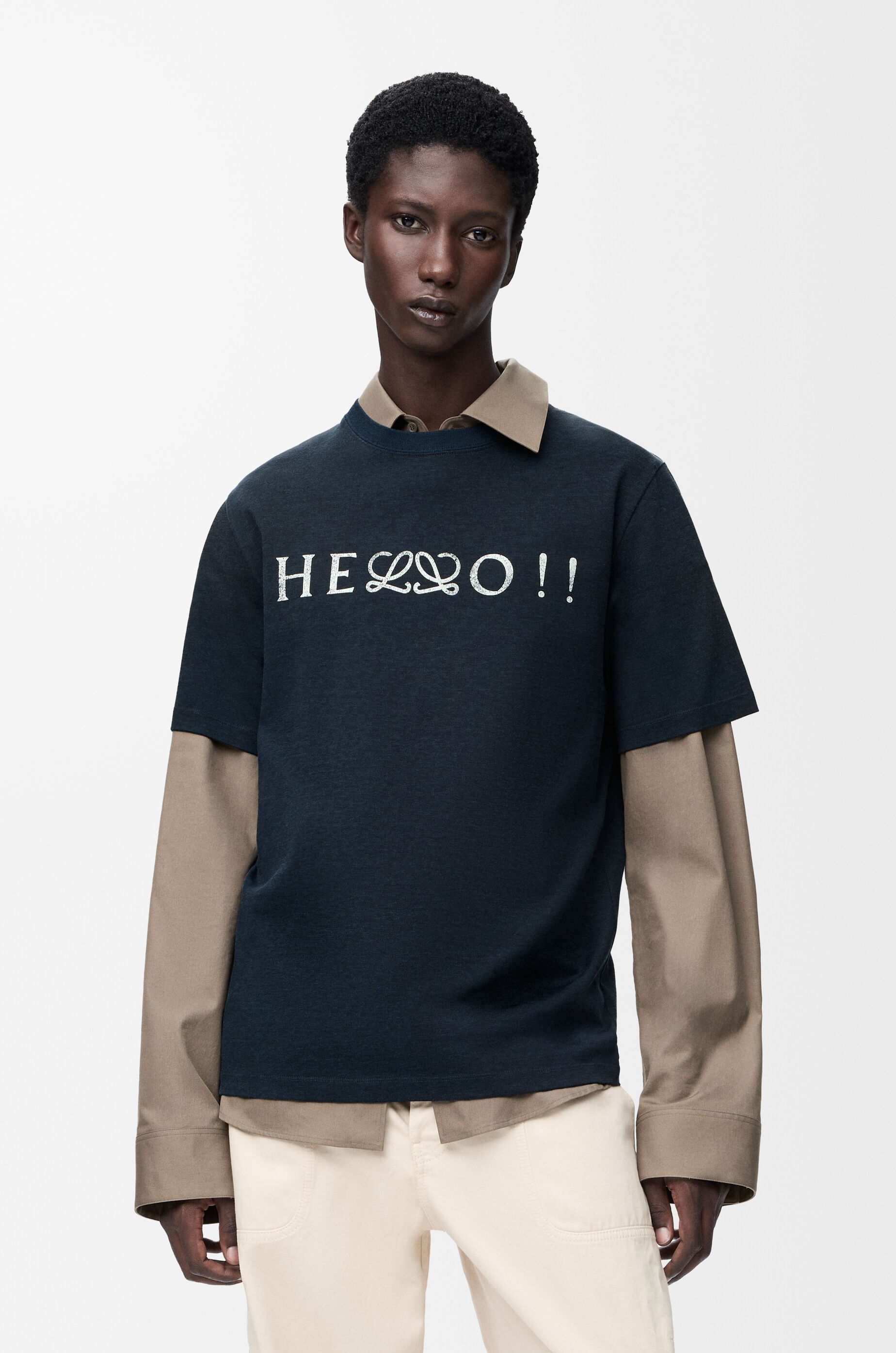 レギュラーフィット Tシャツ（コットンブレンド） ブルー - LOEWE