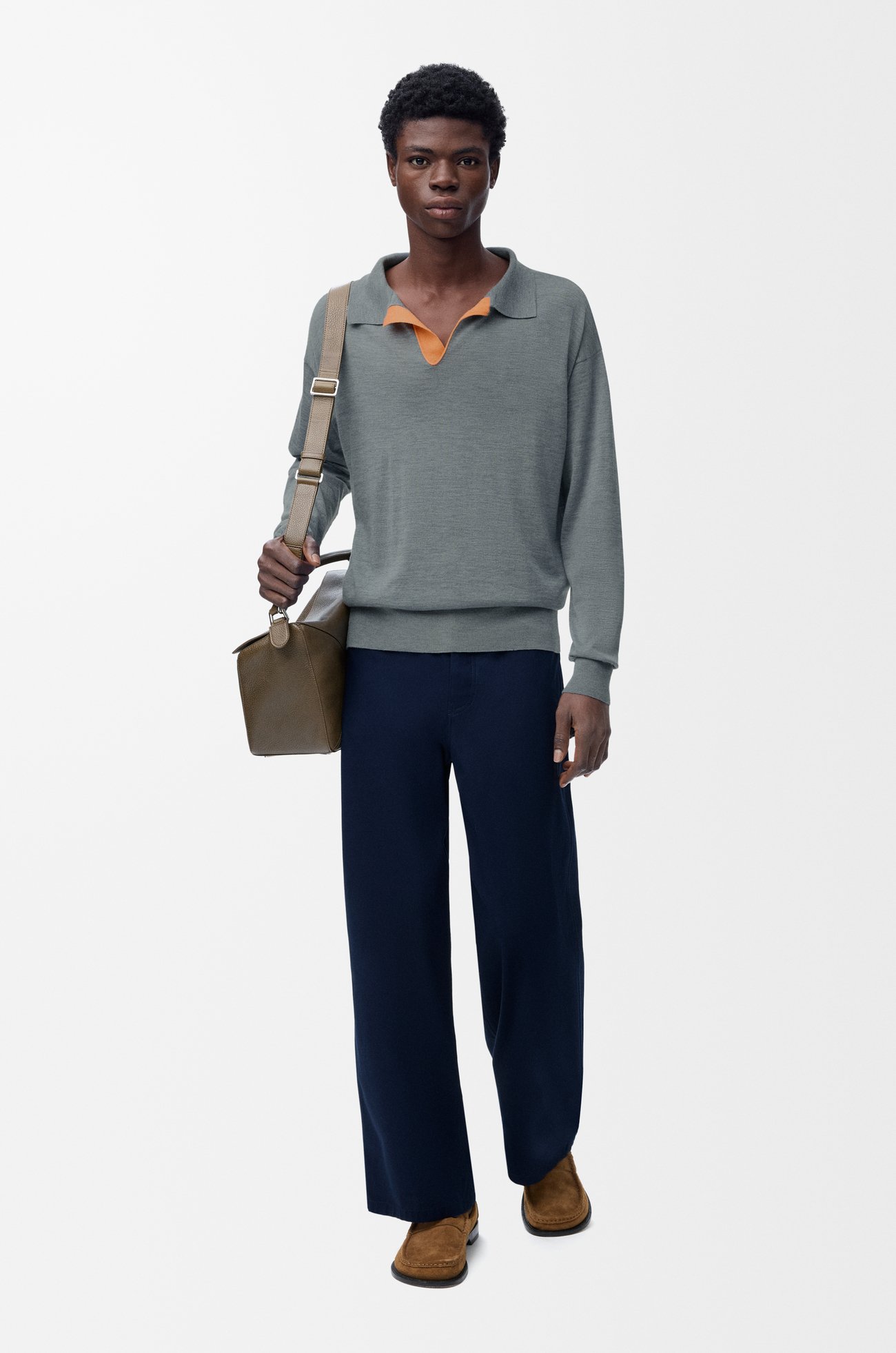LOEWE ポロ セーター（ウール） グレー