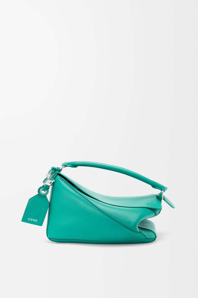 LOEWE Small Featherlight Puzzle bag in nappa lambskin Aquamarine