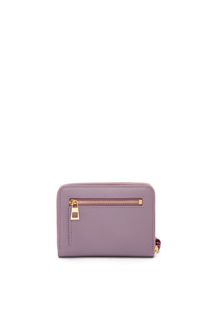 LOEWE Knot compact zip around wallet in shiny nappa calfskin Dirty Mauve/Burgundy plp_rd