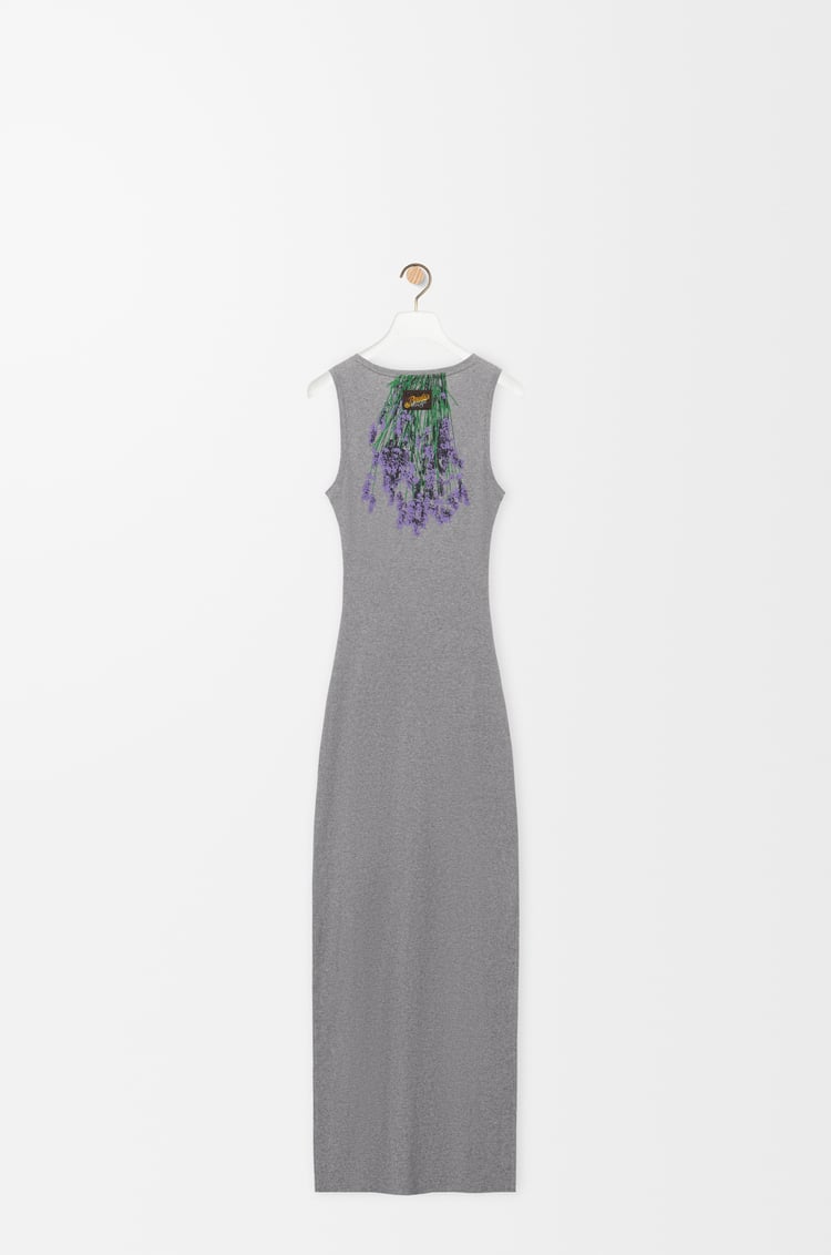 LOEWE Tank dress in cotton Grey Melange