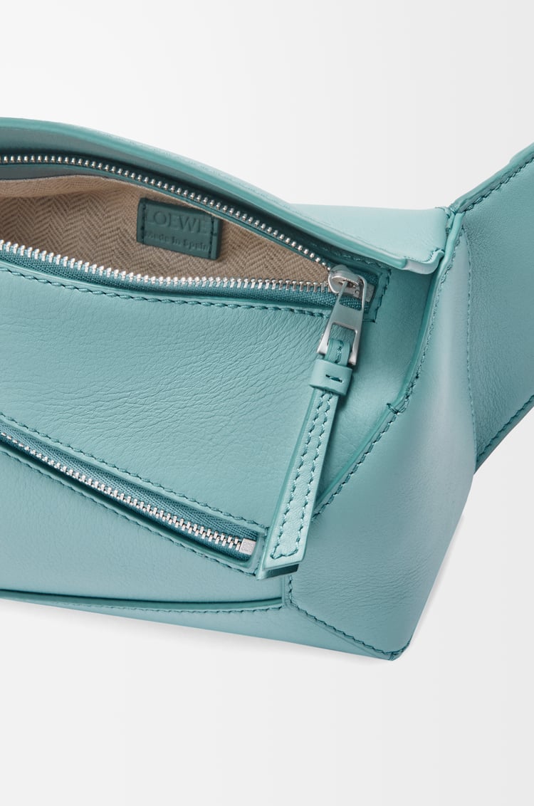 LOEWE Mini Puzzle bumbag in classic calfskin Water