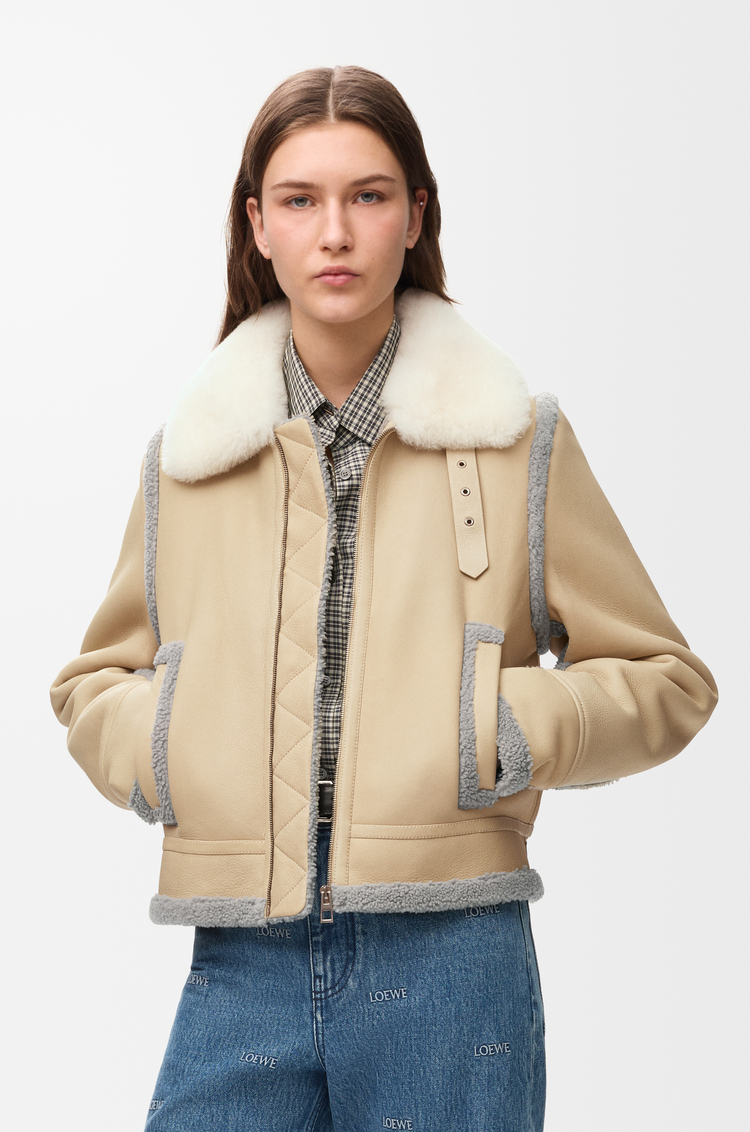 LOEWE Chaqueta en lana de oveja Beige