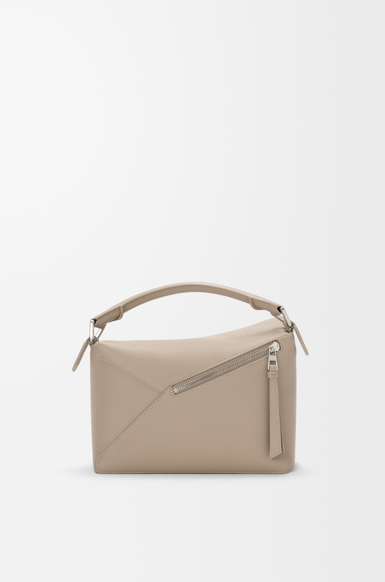 LOEWE Small Puzzle Edge bag in soft grained calfskin Clay