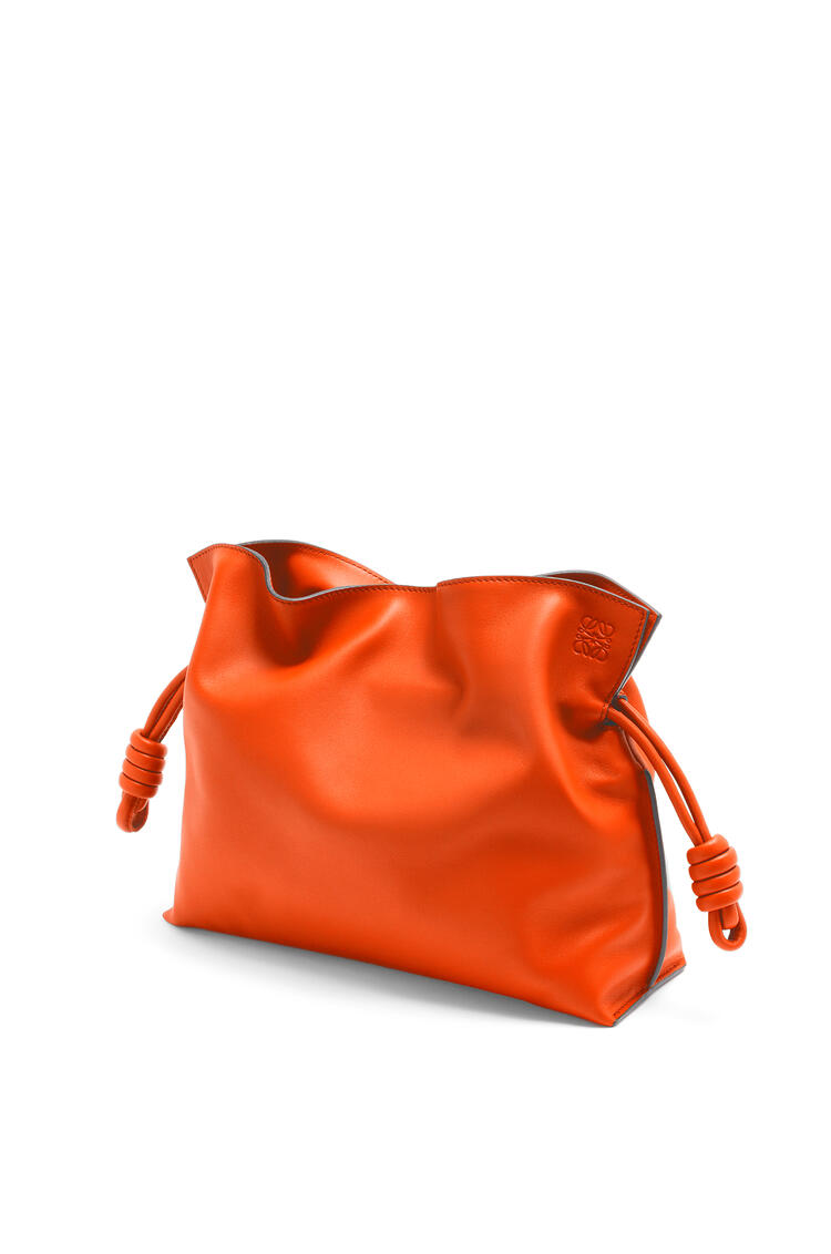 LOEWE Flamenco clutch in nappa calfskin Orange