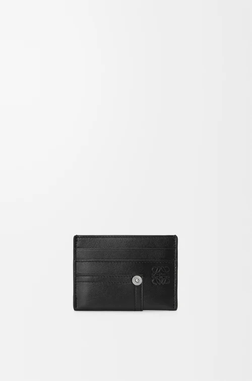 LOEWE Tarjetero liso Panta en piel de ternera Negro
