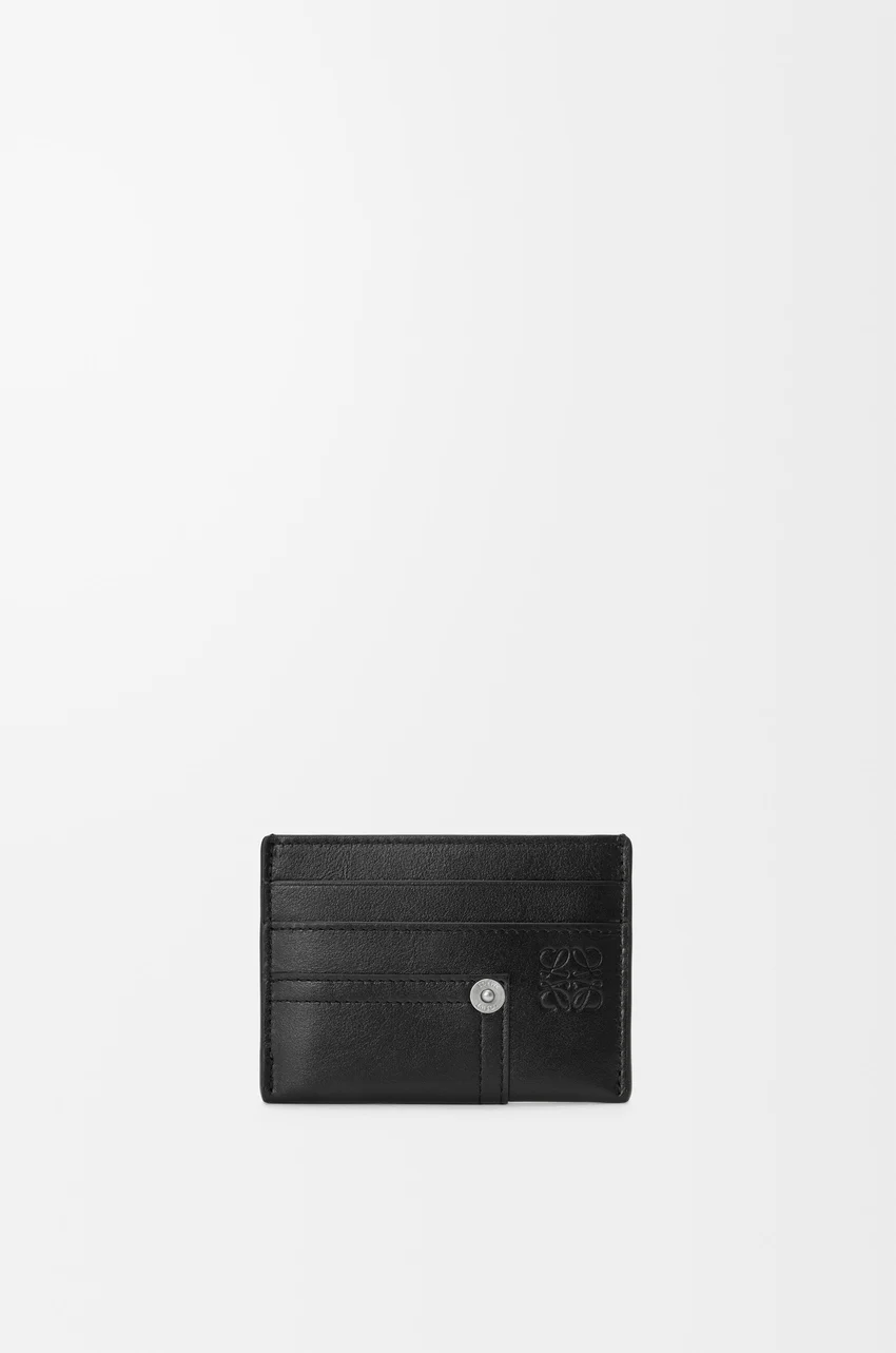 Panta plain cardholder in shiny calfskin
