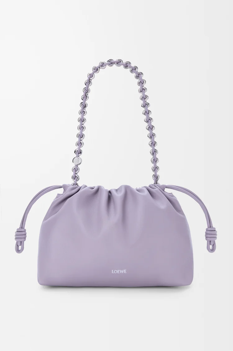 LOEWE Bolso Flamenco purse mediano en piel napa de cordero Malva Oscuro