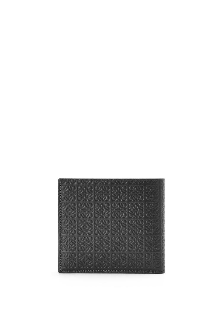 LOEWE Repeat bifold coin wallet in embossed silk calfskin Black