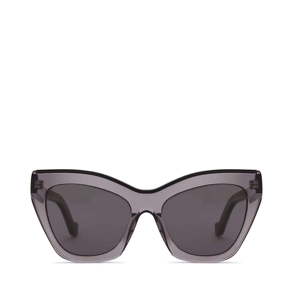 LOEWE Cateye Sunglasses Transparent Grey/Black front