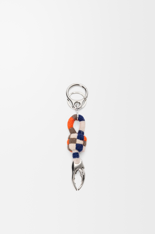 LOEWE Charm Knot Claw Azul/Naranja