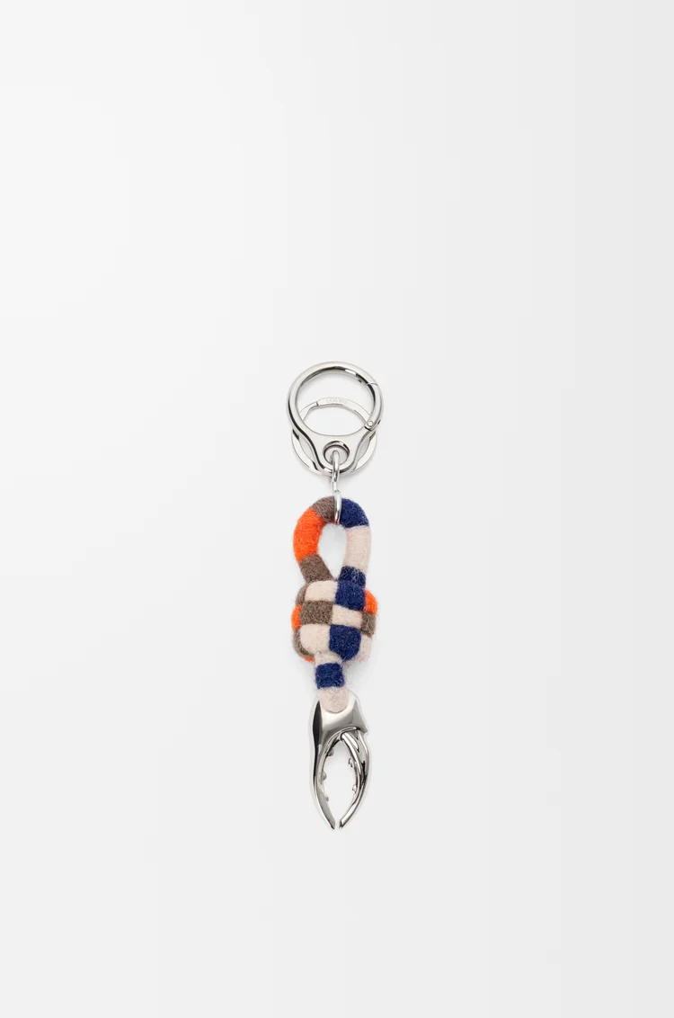 LOEWE Charm Knot Claw Azul/Naranja