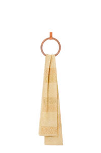 LOEWE Anagram lines scarf in wool, silk and cashmere Beige/Sand