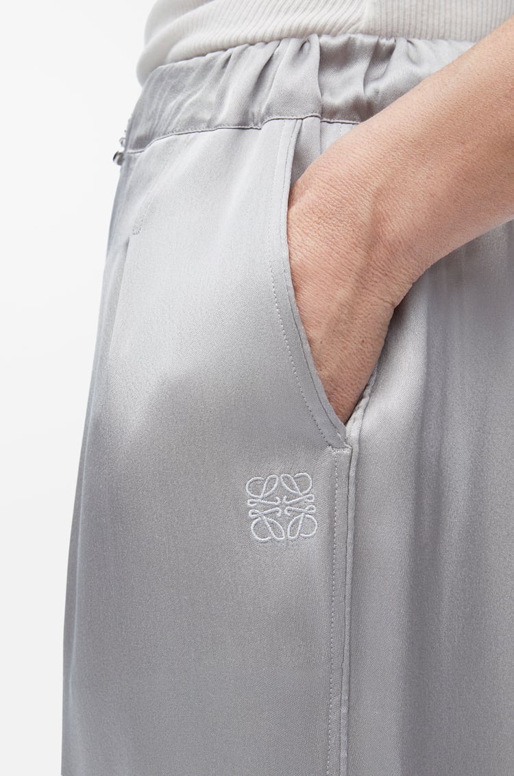 LOEWE Pyjama trousers in silk Mouse Grey