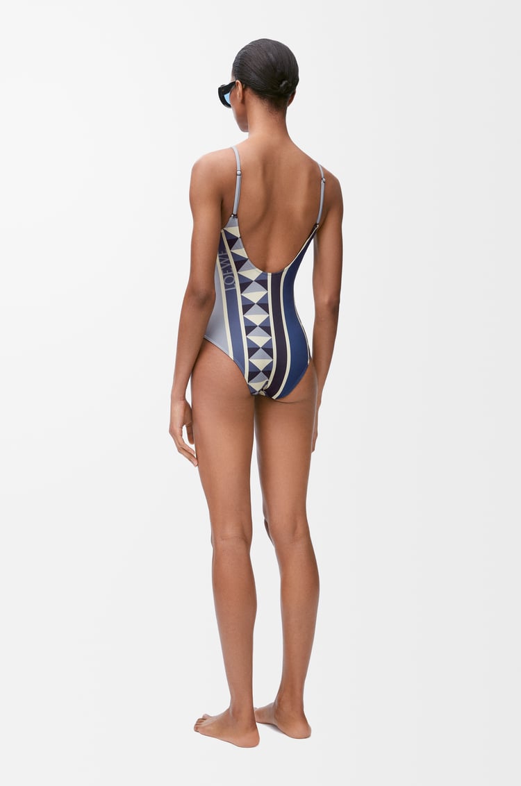 LOEWE Swimsuit in technical jersey Blue/Multicolor