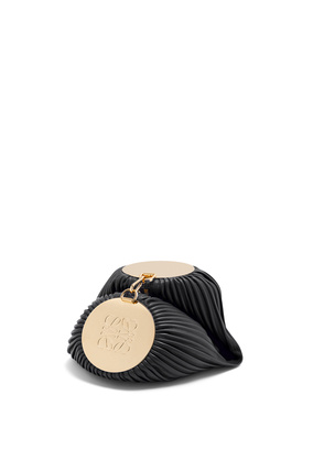 LOEWE Bracelet pouch in pleated nappa Black plp_rd