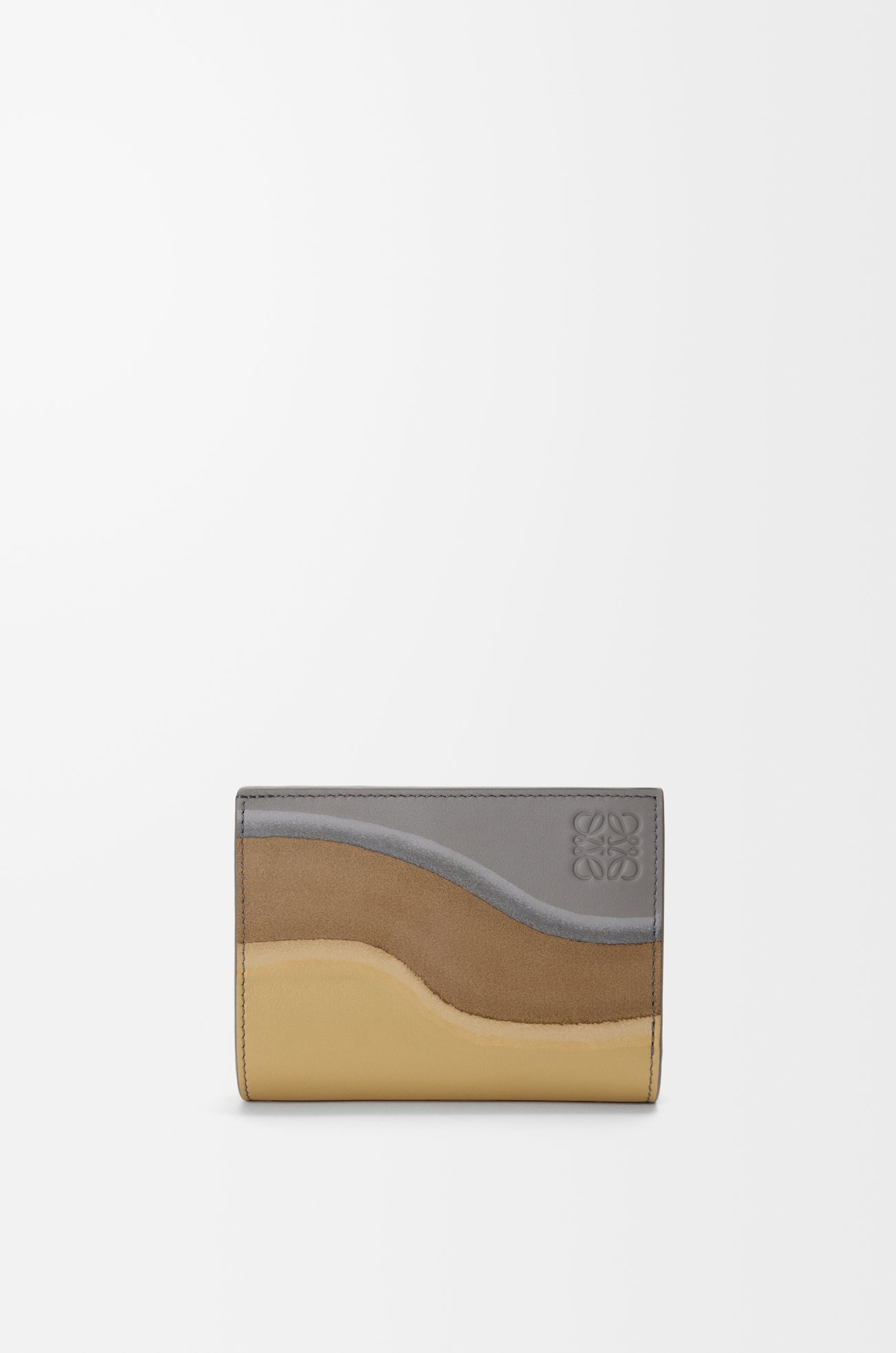 LOEWE コンパクト ウォレット（ナパカーフ） スパークリンググレー/バター