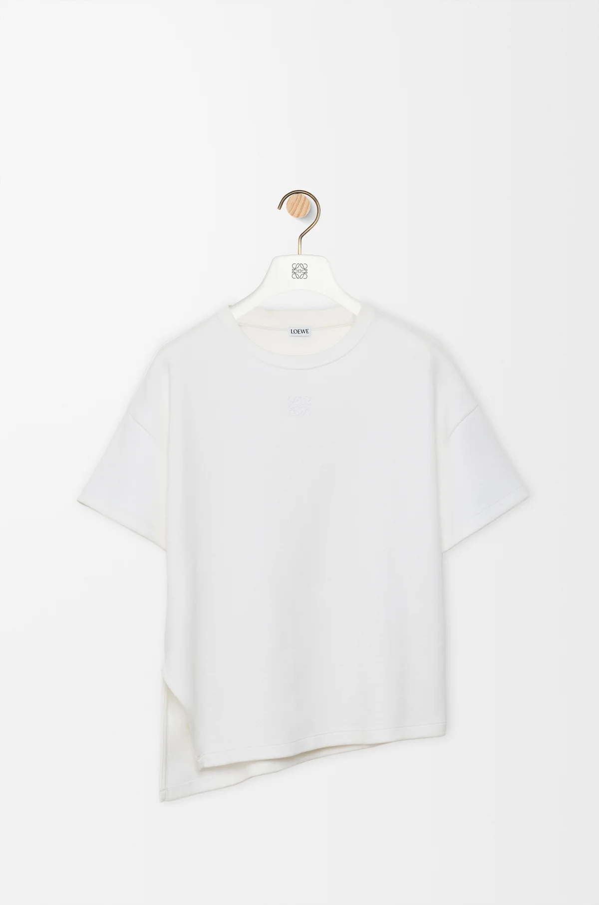 アシンメトリー Tシャツ（コットンブレンド） ホワイト - ロエベ 日本 