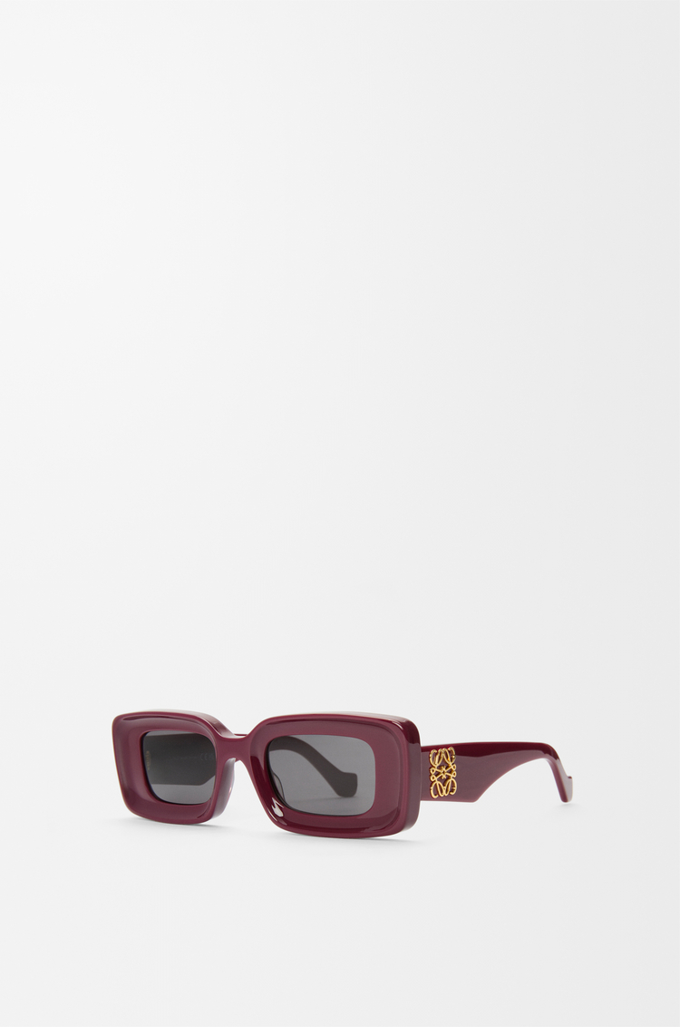 LOEWE Gafas de sol rectangulares Burdeos
