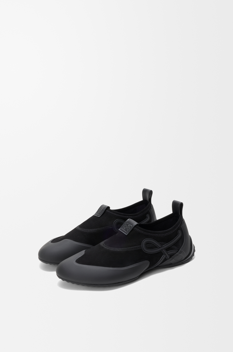 LOEWE Zapato Grip Aqua en ante elástico y TPU Negro
