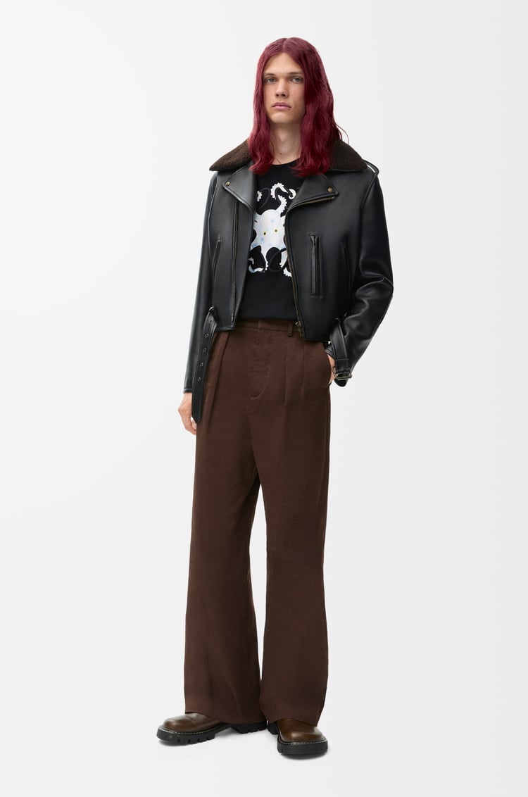 LOEWE Biker jacket in nappa lambskin Black