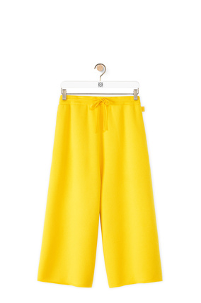 LOEWE Knit trousers in cashmere Yellow
