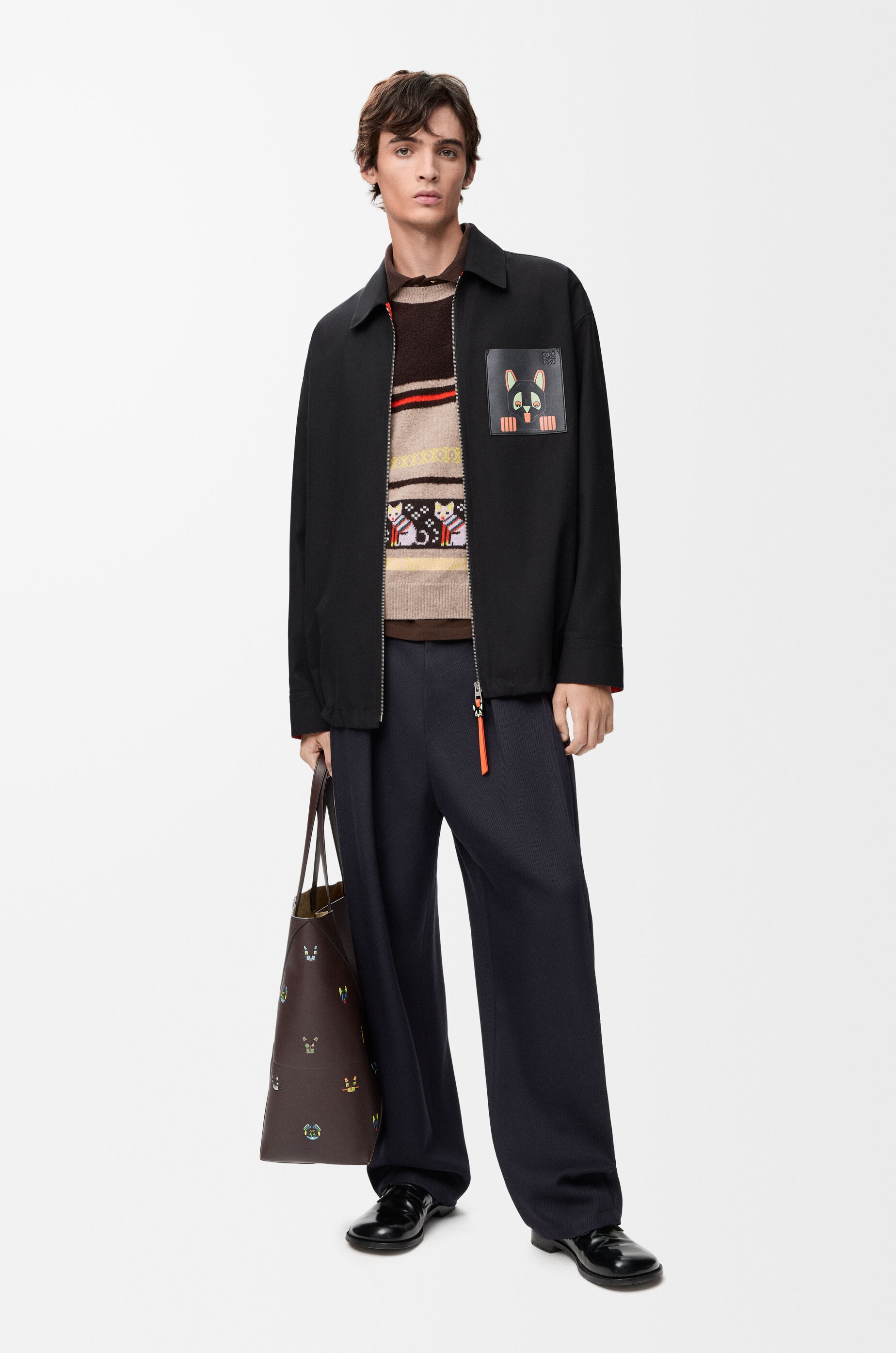 オーバーシャツ（コットン） ブラック - LOEWE