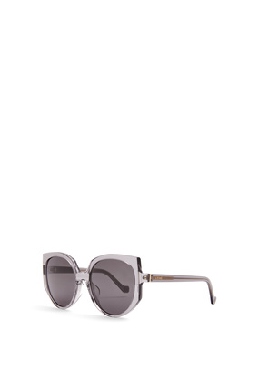 LOEWE Butterfly sunglasses in acetate Shiny Transparent Grey/Smoke plp_rd