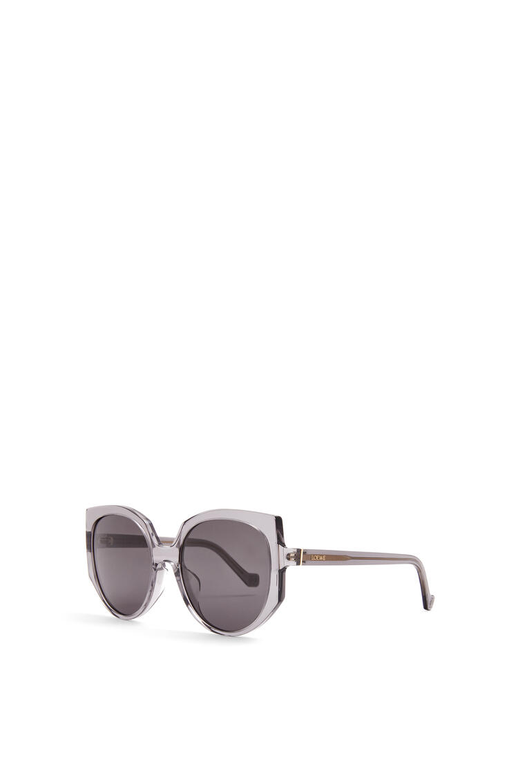 LOEWE Gafas de sol de mariposa en acetato Gris Transparente Brillante/Hu