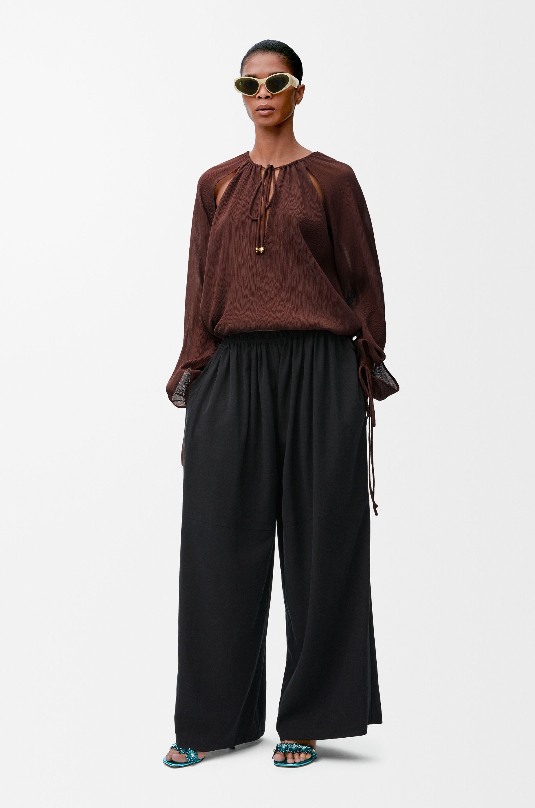 LOEWE シルクブラウス