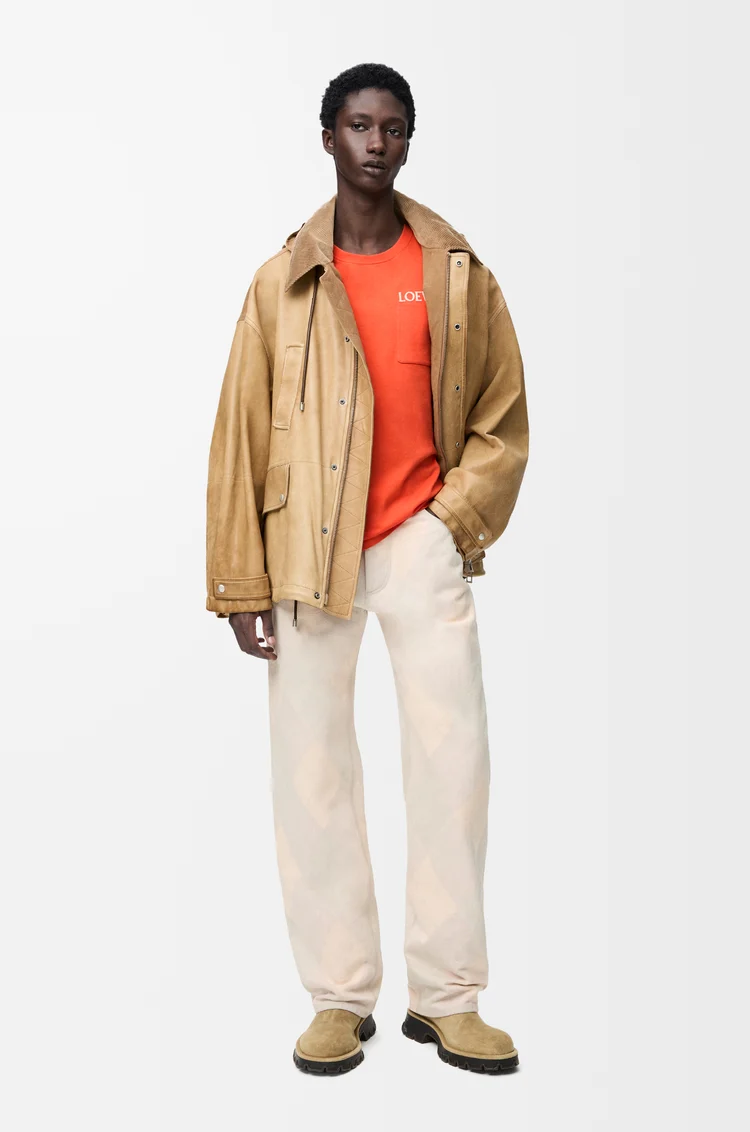 LOEWE Camiseta de corte holgado en algodón Naranja