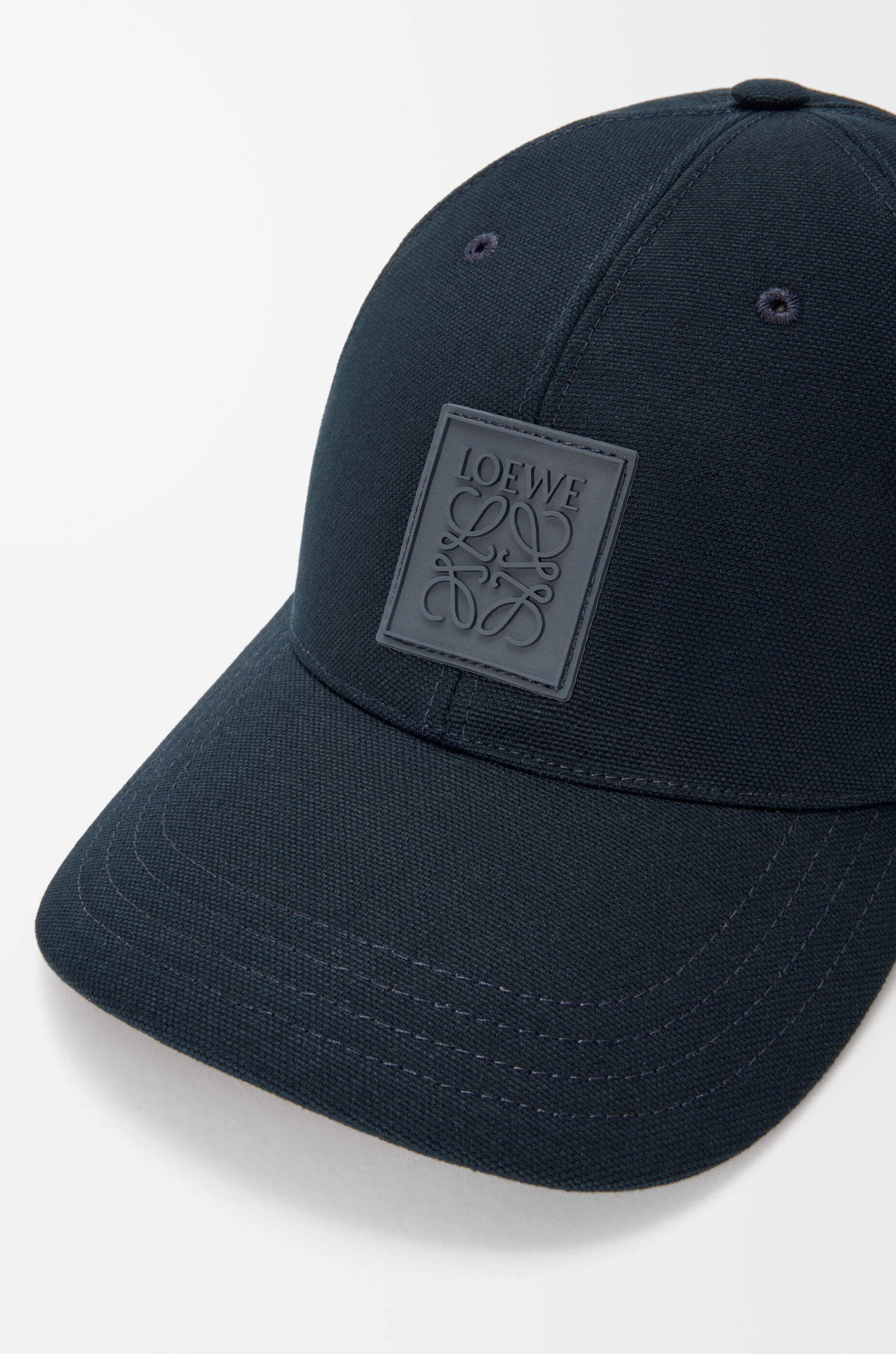 LOEWE パッチキャップ（キャンバス） ネイビー 59 Patch cap in canvas Blue - LOEWE USA Official Website