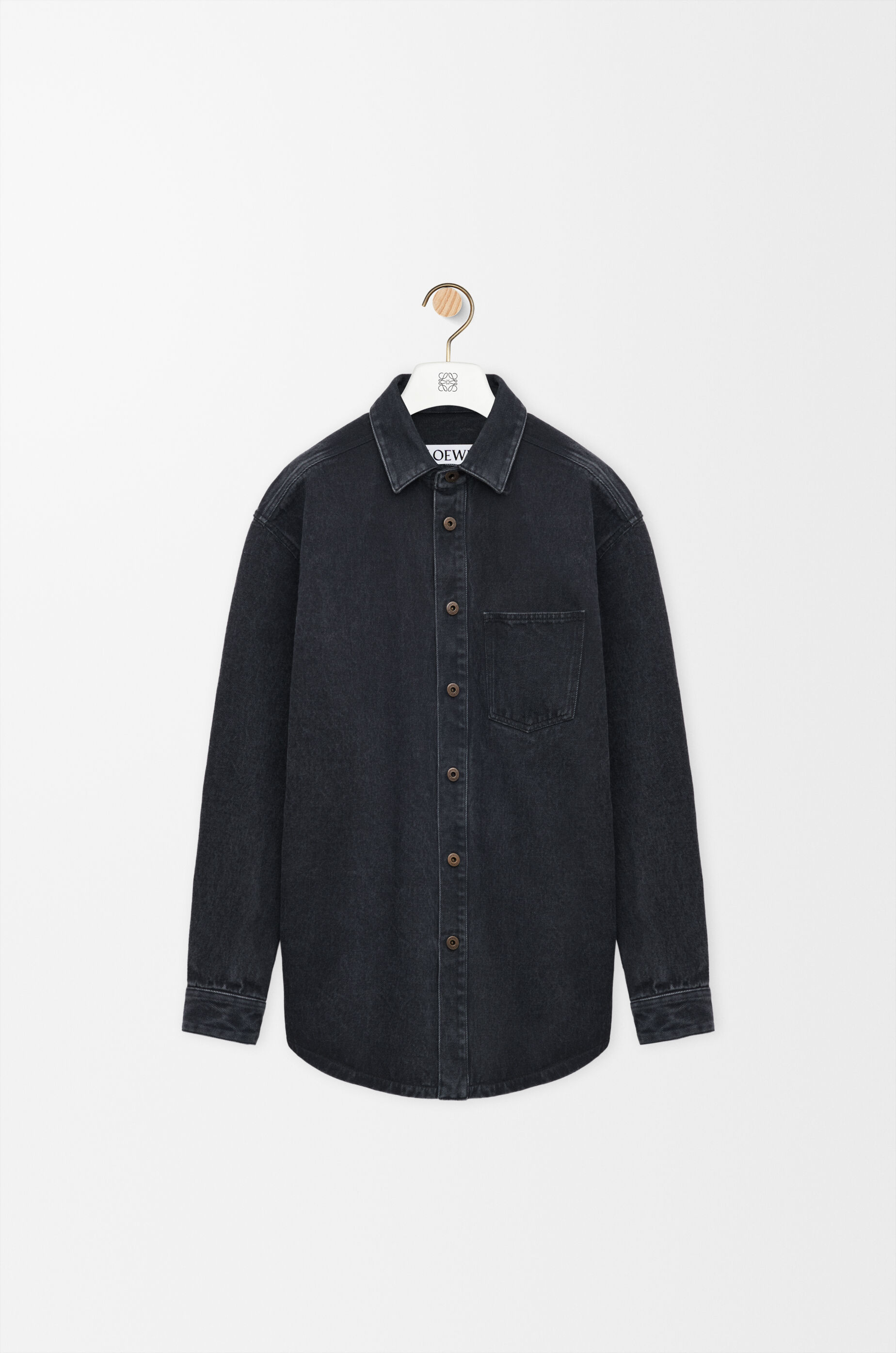 アナグラム オーバーシャツ（デニム） ブラック - LOEWE