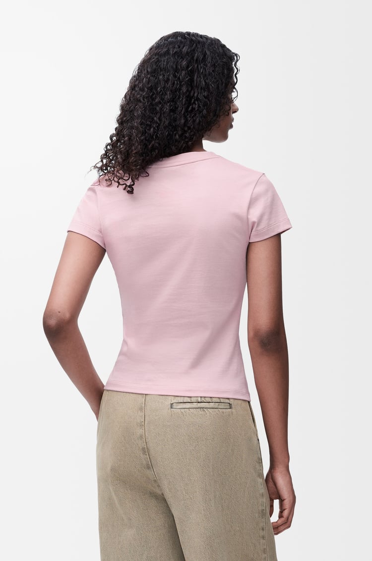 LOEWE Small fit T-shirt in cotton and viscose Pink