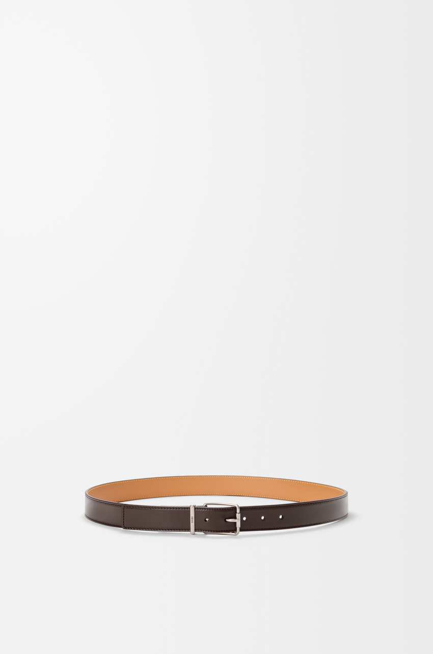 Essential belt in shiny sleek calfskin
