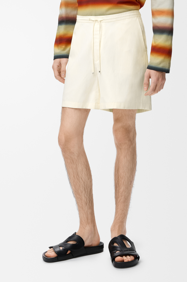 LOEWE Shorts in lyocell Ivory
