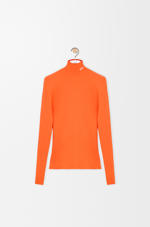 LOEWE Top en mezcla de viscosa Naranja