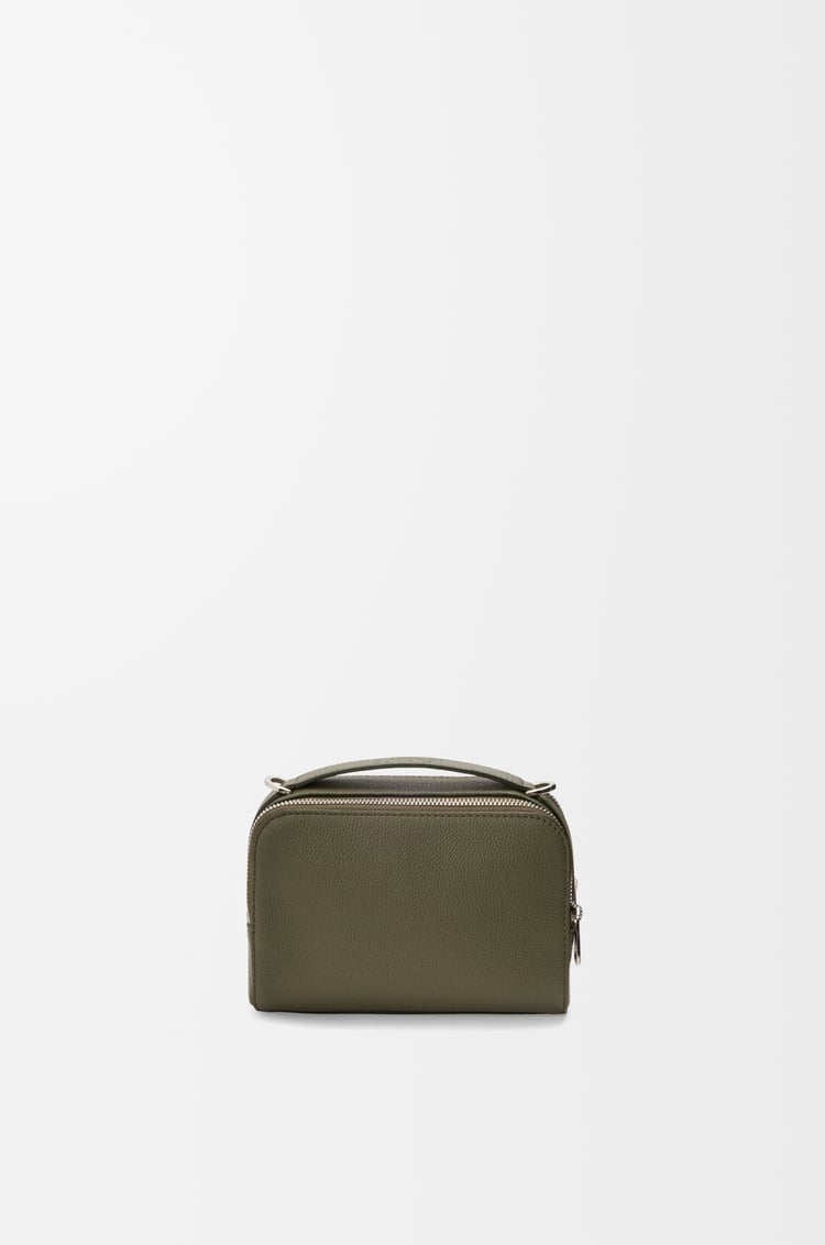 LOEWE Mini crossbody camera bag in soft grained calfskin Khaki Green