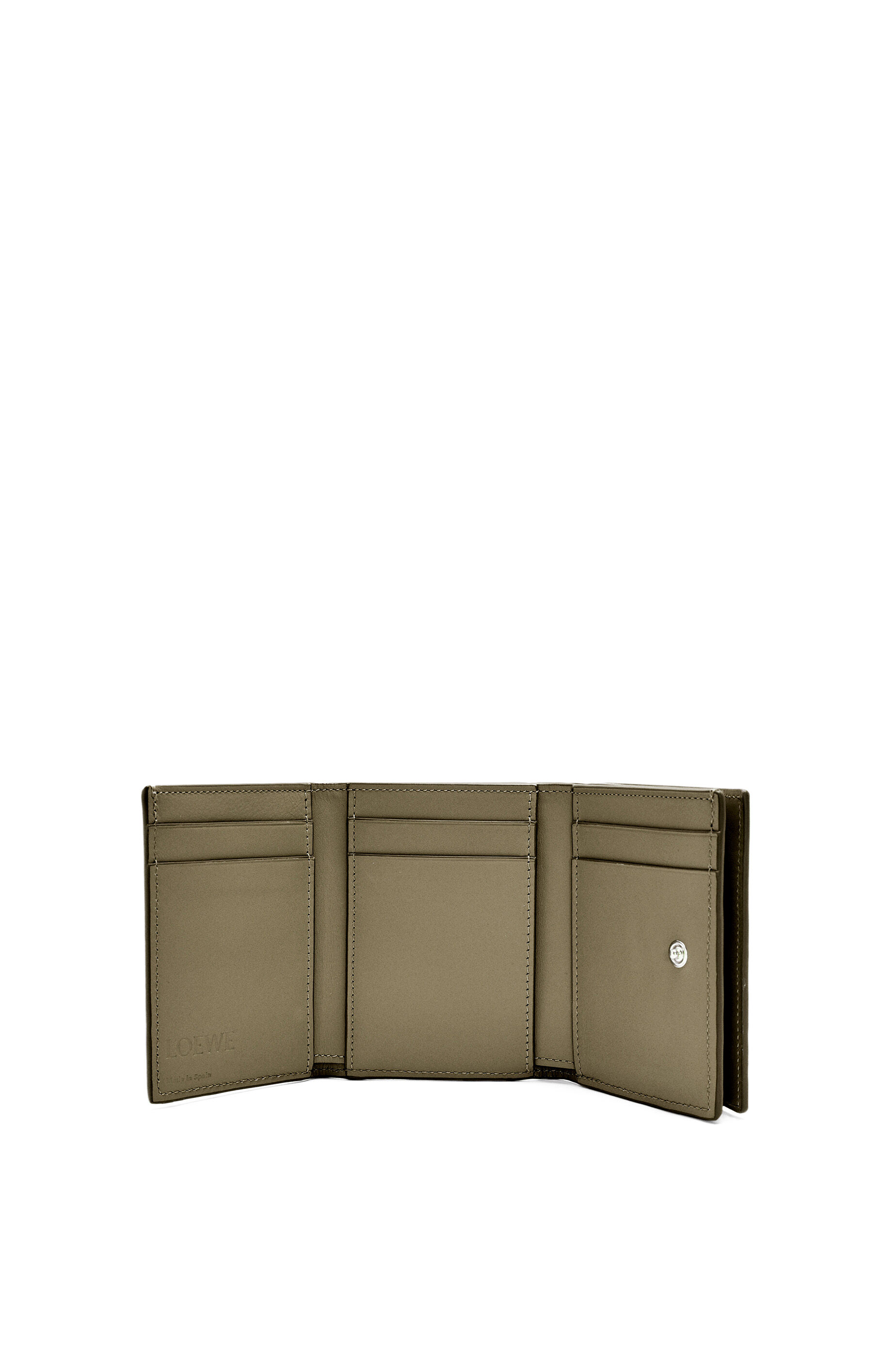 トライフォールド ウォレット（サテンカーフ） カーキグリーン - LOEWE