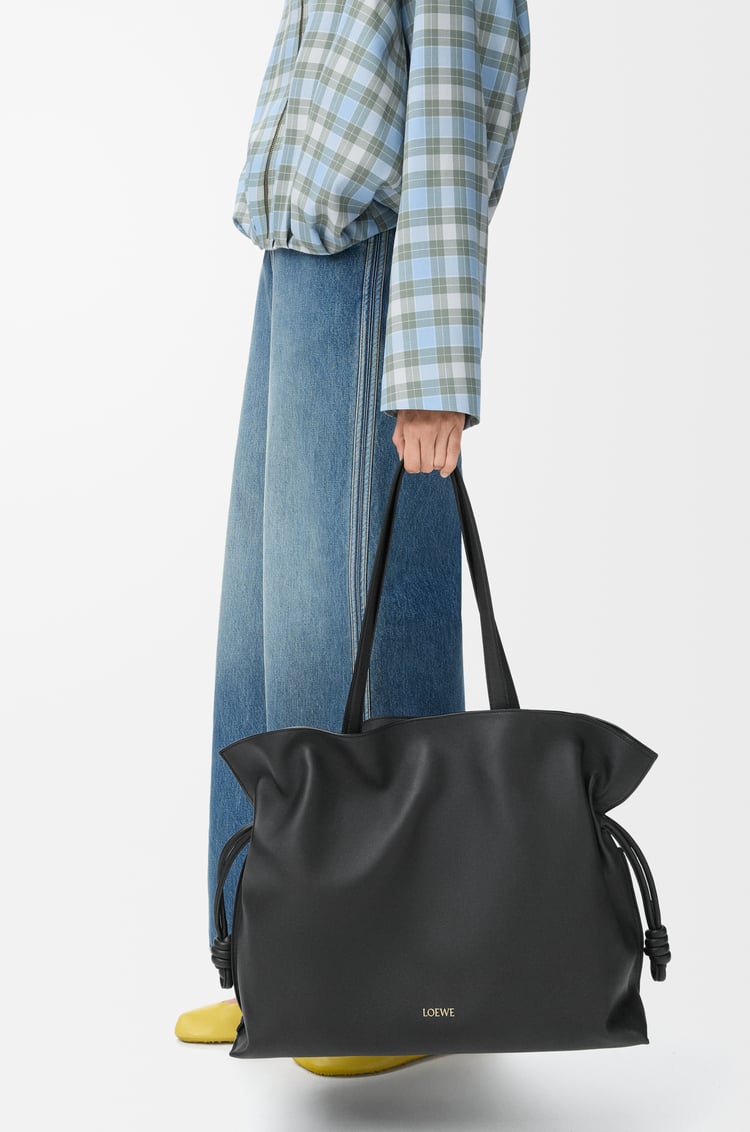 LOEWE XL Flamenco clutch in nappa calfskin Black