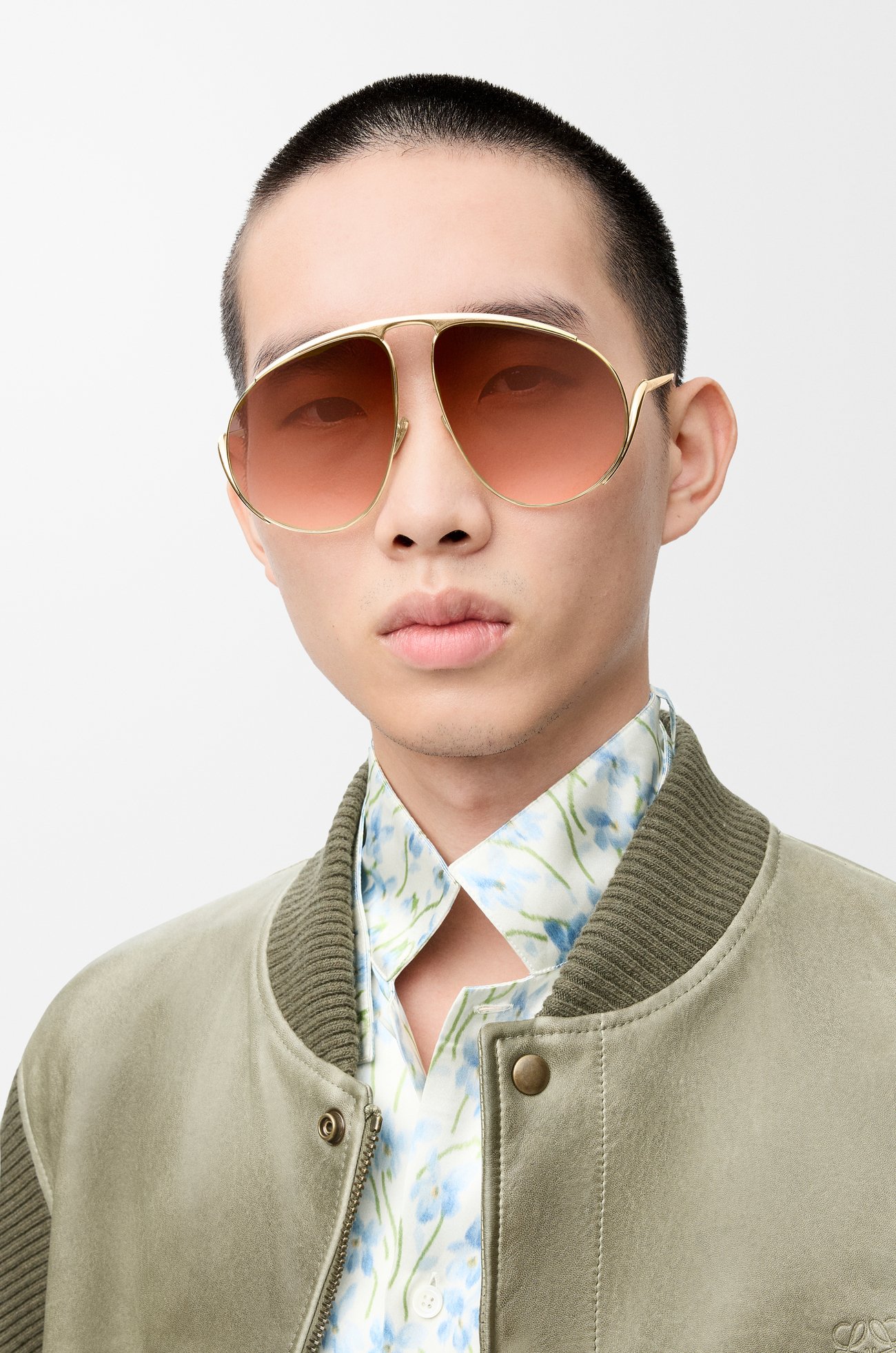 LOEWE ヒロック サングラス グラデーションブラウン