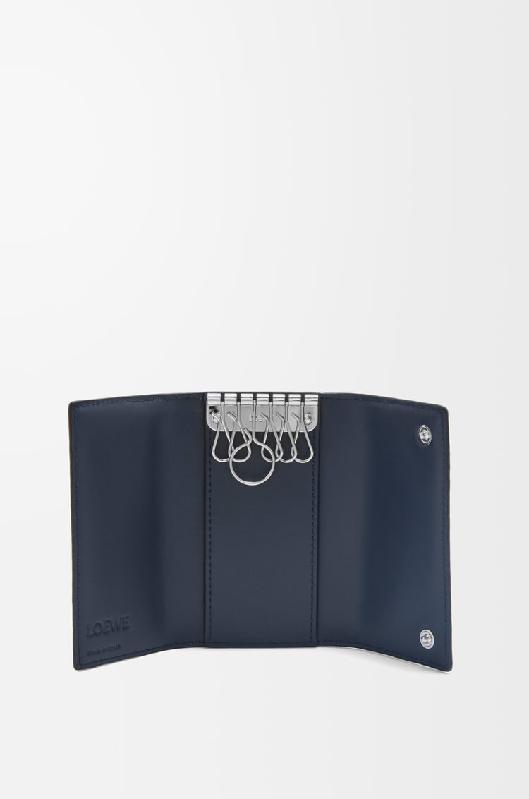 LOEWE Llavero en piel de ternera Azul Marino