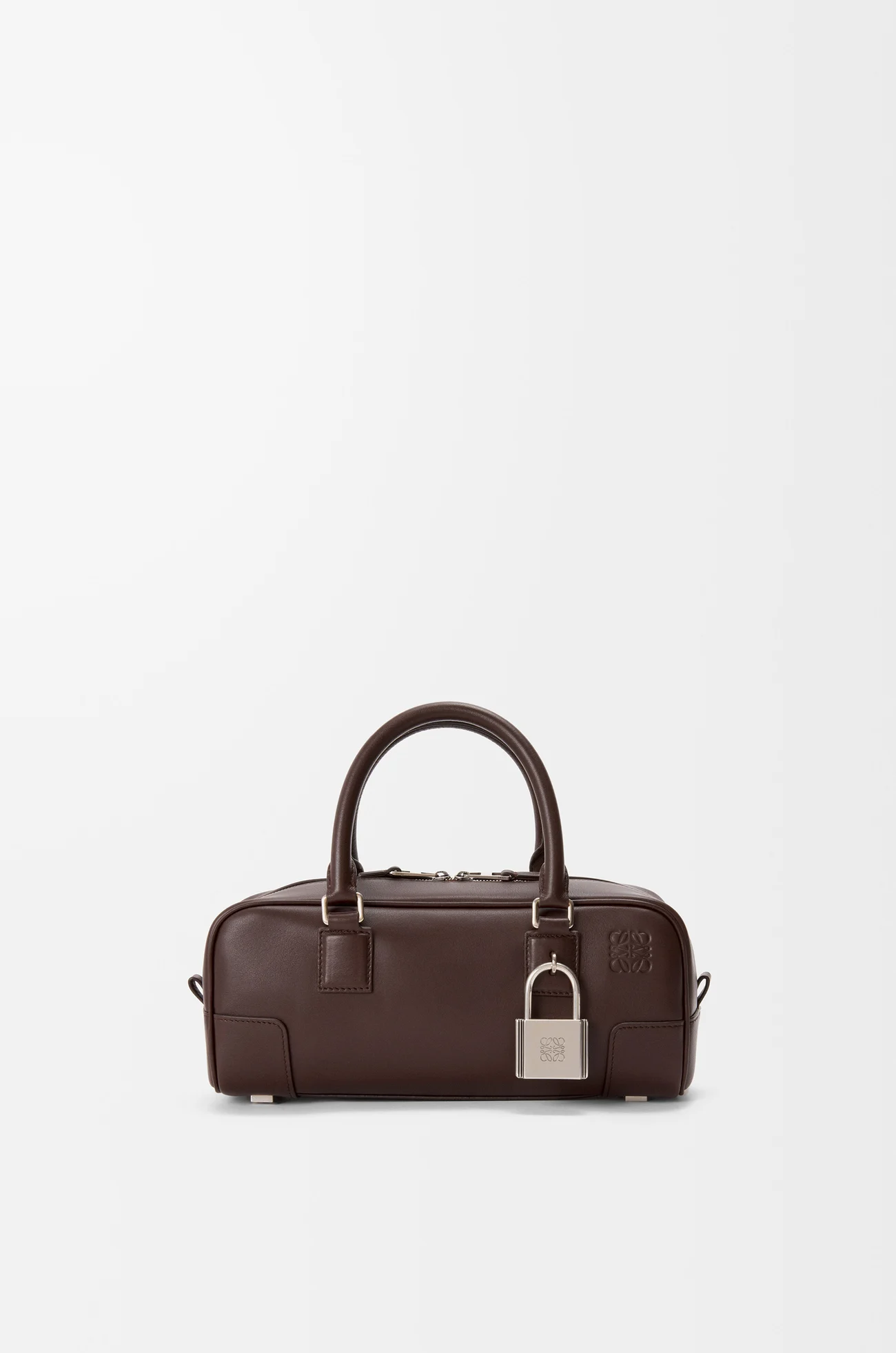 LOEWE アマソナ23 クロップド バッグ（シャイニーカーフ） ダークブラウニー