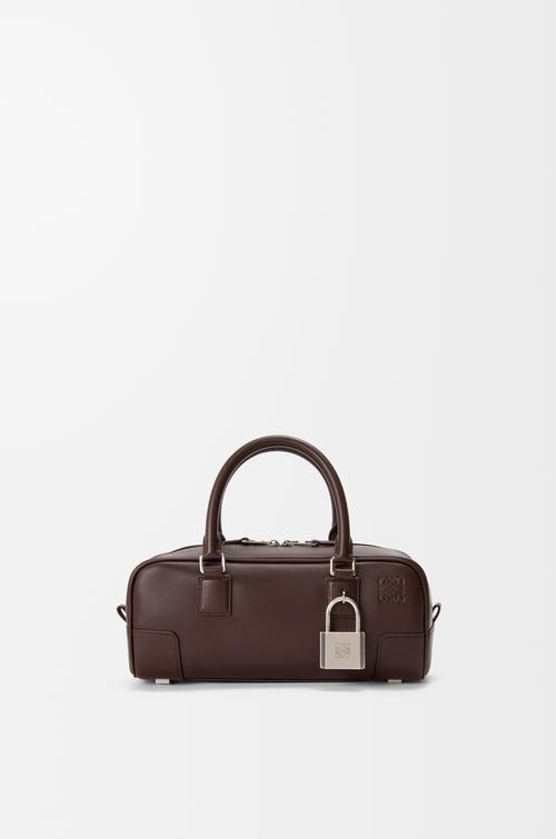 LOEWE アマソナ23 クロップド バッグ（シャイニーカーフ） ダークブラウニー