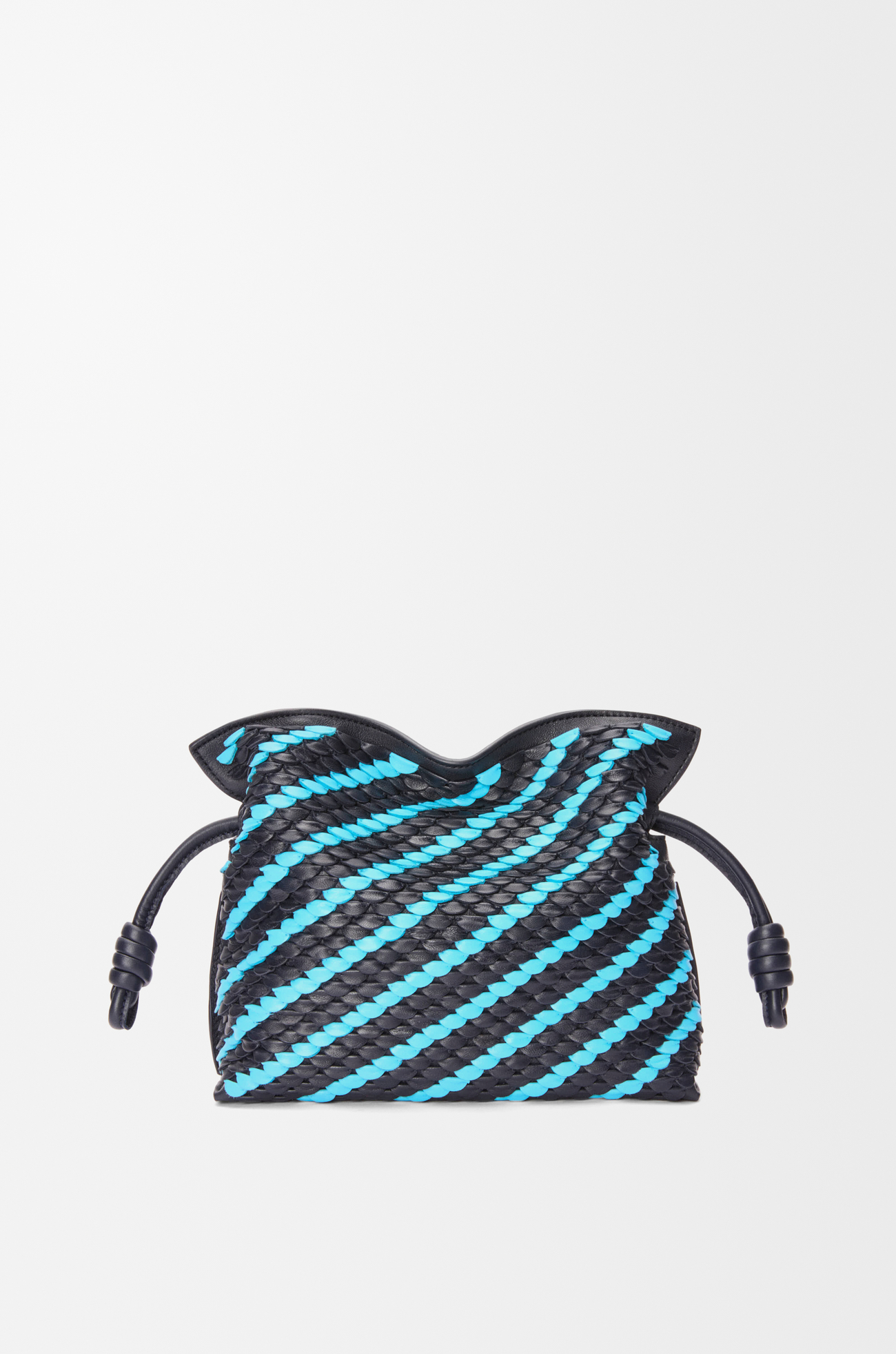 LOEWE Bolso Flamenco Clutch mini en piel napa de cordero Tinta Oscura/Azul Cielo plp_rd
