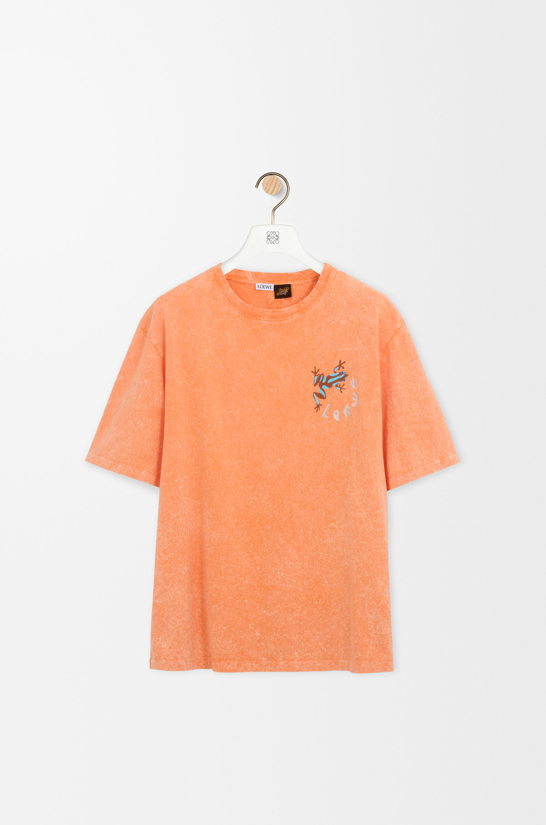 希少LOEWE　ロエベ　刺繡ロゴ　アナグラム　半袖Tシャツ　オレンジ 中古・古着通販】LOEWE (ロエベ) アナグラムロゴエンボスTシャツ