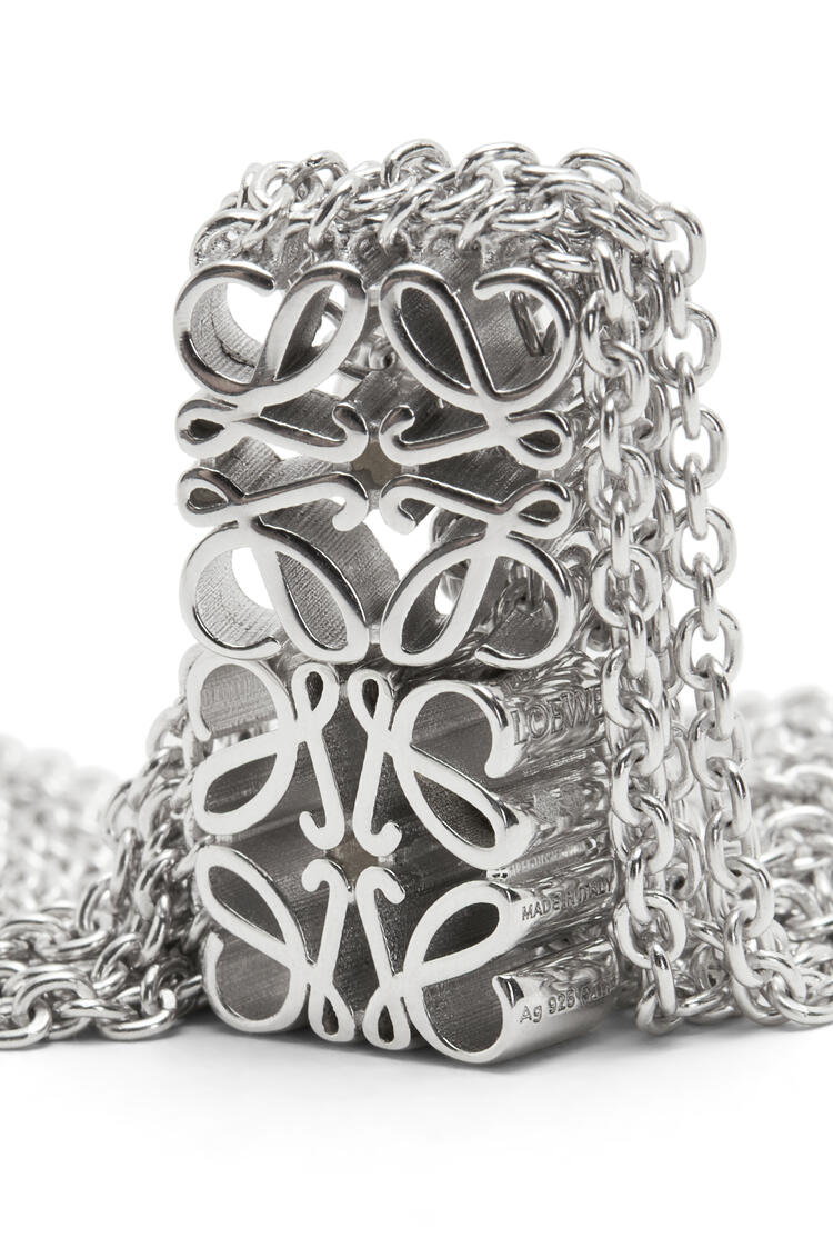 LOEWE Anagram fringe earrings in sterling silver Silver