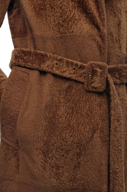 LOEWE Manteau en peau lainée SUCRE ROUX CLAIR plp_rd